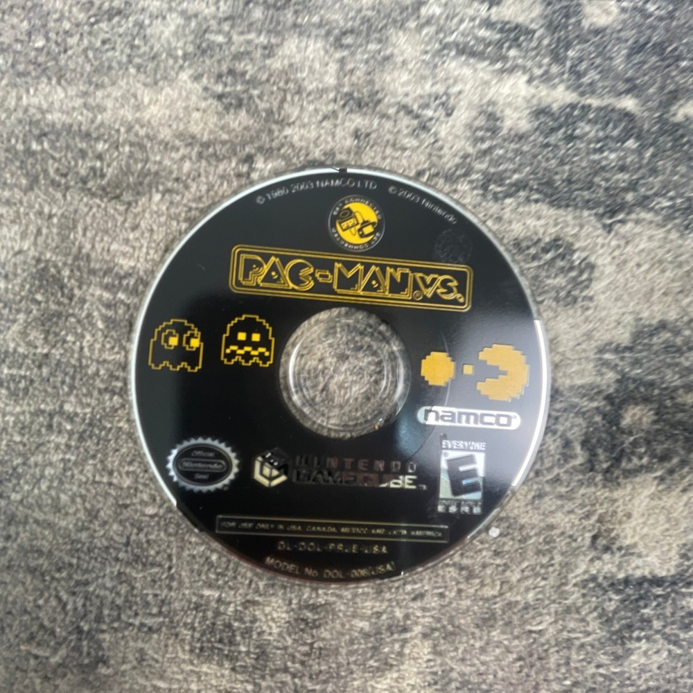 Pac-Man Vs. Nintendo GameCube Video Game Disc Namco 2003 Vintage Retro Gaming